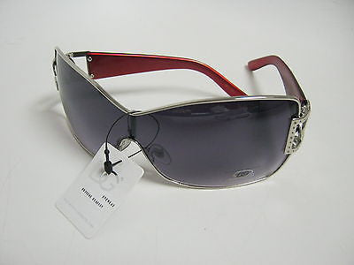 DG Eyewear Oversized Metal Women's Sunglasses - Wine Tip G6246B