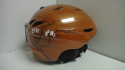 Lucky Bums Alpine Series Cherry Blossom Helmet, Orange - Large    J42110K