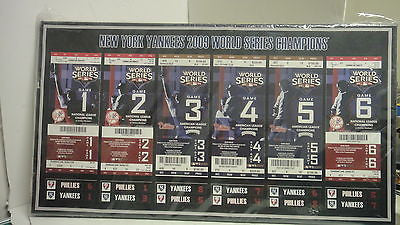 New York Yankees 2009 World Series Tickets To History Canvas Print(J5217J)