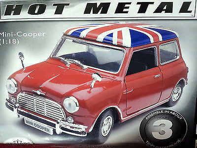 Hot Metal British Flag1:18 Scale Mini-Cooper Diecast, Red   I9236C