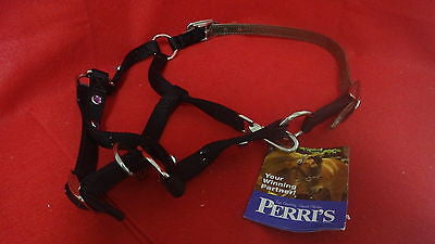 Perri's Nylon Safety Bling Halter (PONY) Black J8134A