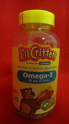 Lil' Critters Omega-3 DHA - 120 Gummy Fish J8116P