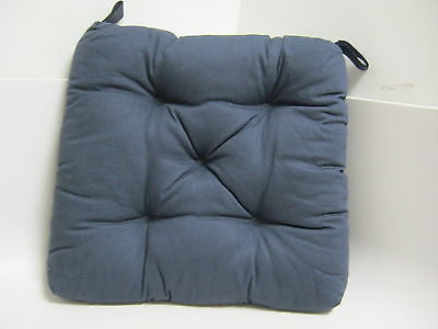 Ikea Navy Blue Soft Chair Cushion - Pad 40 / 35 x 38 x 7 cm G7143RD