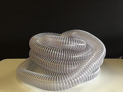 Flexadux R-3 PVC Duct Hose for Use with Chips and Shavings, Clear   I925VRE