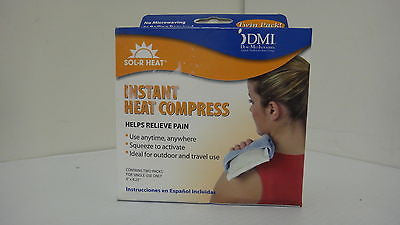 Duro-Med DMI Sol-R Heat Instant Heat Compress, 2 per Box D7308P