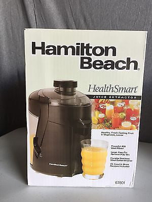 Hamilton Beach 67801 Health Smart Juice Extractor, Black J925GRC