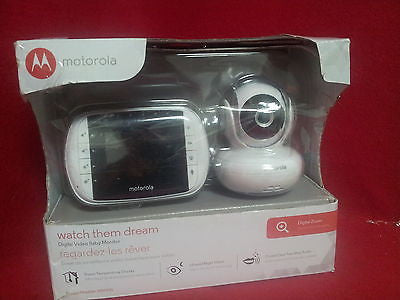 Motorola MBP33S Wireless Video Baby Monitor, White  J9241L