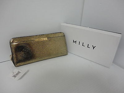 Milly Kendra Zip Around Wallet, Gold   I6253B