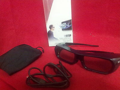 Original Black Sony TDG-BR250 Active Shutter 3D Glasses for Bravia HDTV J9184F