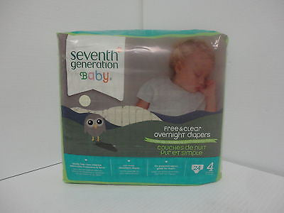 Seventh Generation Overnight Diapers Stage 4, 22-37 lbs. (24 Count) I6183Q