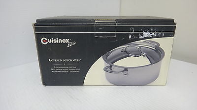 Cuisinox Elite 3.8 Quart Covered Dutch Oven  D6228Q