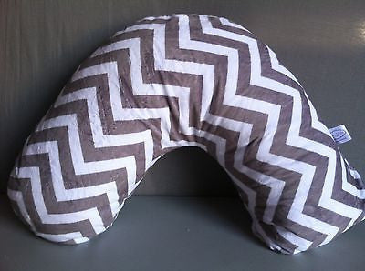 Luna Lullaby Bosom Baby Nursing Pillow, Chevron Grey I107ARU