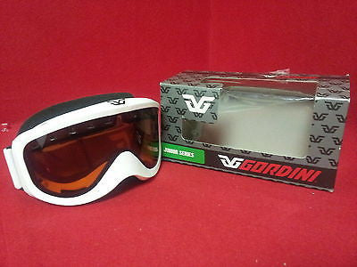 Gordini Ultra Vision Jr. Goggles, White/Gold   I852B