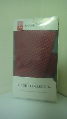 Landisun Men's 329 Bright Red Silk Tie Set    I1521A