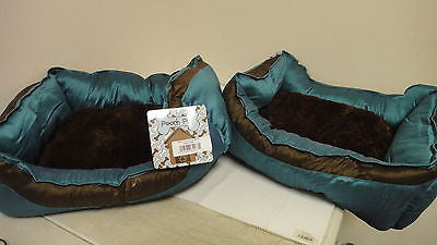 Pooch Pen Beatrice Sherwood Pet Beds, Teal - 22"    I122912H