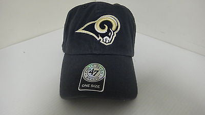 NFL St. Louis Rams Breast Cancer Awareness Clean Up Cap, Navy, One Size D72513O