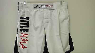 Title Boxing Title Mma Vertical Quad Flex Fight Shorts  Size Small J6198B