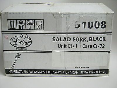 Lillian Plastic Salad Serving fork, 1 Unit, Black G261N