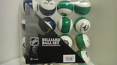 Vancouver Canucks Home and Away Complete Billiard Ball Set (J41510)B