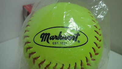 Markwort Yellow 12-Inch Synthetic Cover Softball  J4129E