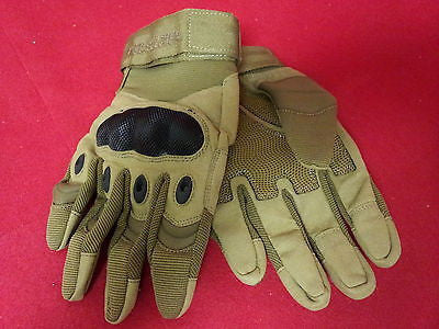 Free Soldier Men's Hard Knuckles Tactical Gloves, Sand - One Size    I8516B