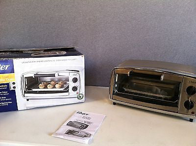 Oster TSSTTVVGS1 4-Slice Toaster Oven, Stainless Steel I1013NRS