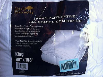 Grand Down All Season Down Alternative King Comforter, White J107HRT