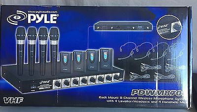 PylePro PDWM8700 Rack Mount Wireless Microphone System, Black   I102IRE