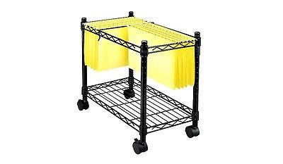 Fellowes 45081 High-Capacity Rolling File Cart 24w x14d x 20-1/2h, Black G6194RC