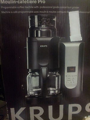 KRUPS KM7005 Grind and Brew Coffee Maker with Stainless Steel Conical  J10111E