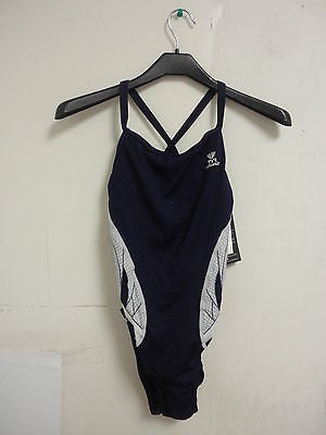 TYR Sport Women's Phoenix DiamondFit Swimsuit, Navy/White - Size 32  I6227Q