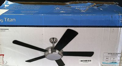 Litex E-TIT52SCH5LKRC Titan Collection 52-Inch Ceiling Fan  V911QRC