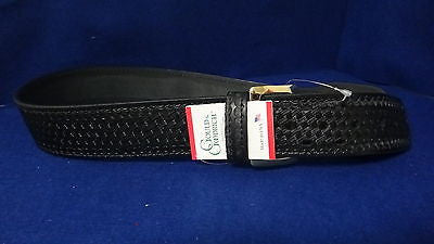 G&G K59-26FLWBR Lined Duty Belt, Black Weave, Size 26   D875P