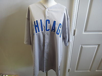 MLB Chicago Cubs Geovany Soto Road Gray Short Sleeve,SIZE 2X/GREY (D11228)