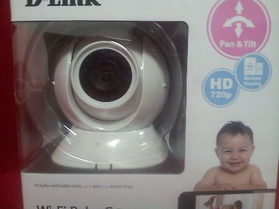 D-Link DCS-855L Pan & Tilt HD Wi-Fi Baby Camera - Temperature Sensor, J82714O