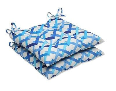 Pillow Perfect Outdoor Parallel Play Lagoon Wrought Cushion, Set of 2   I62311RC