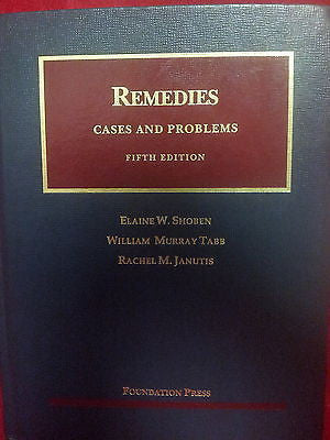 Remedies (University Casebook Series) Hardcover J935H