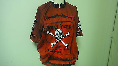 World Jerseys Men's Jolly Roger Pirate Cycling Jersey  Size XXL J6114C