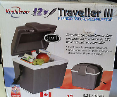 Koolatron P9 Traveler III 9.8-Quart Electric Cooler/Warmer, Grey  V97KRC