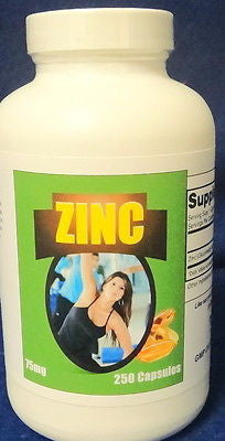 Eden Pond Zinc Potency Plus Supplement, 250 Count   V8261M