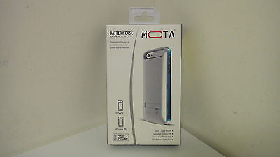 MOTA 2400mAh MFi Approved Rechargeable Battery Case, Blue/Silver   I1815C