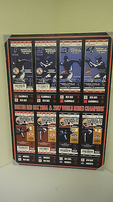 MLB Boston Red Sox 2004 & 2007 World Series Canvas Print   J5221L