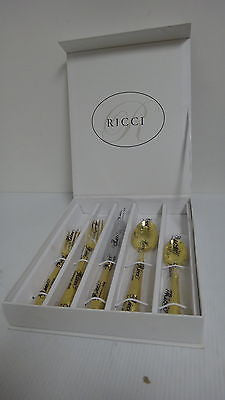 RICCI Raffaello Finest Stainless Steel 5 Pc. Place Setting Silverware (D52313B)