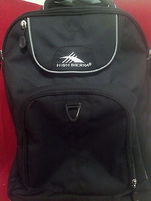 High Sierra Powerglide Wheeled Book Bag Black J9247L