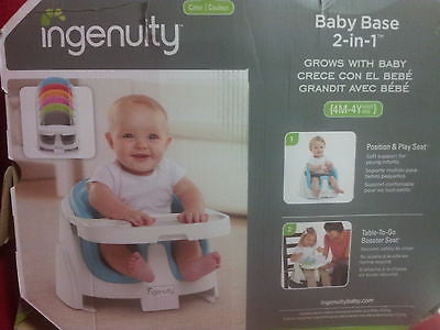 Ingenuity Baby Base 2-in-1 Booster Seat, Lime J9156O