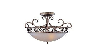 Maxim Lighting 12021FTAD 3 Light Hampton Semi Flush   I102SRD