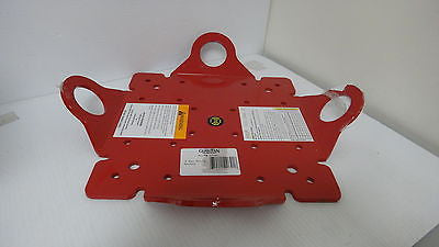 Guardian Fall Protection 691 4-Way Plate Anchor, Red   D7214D