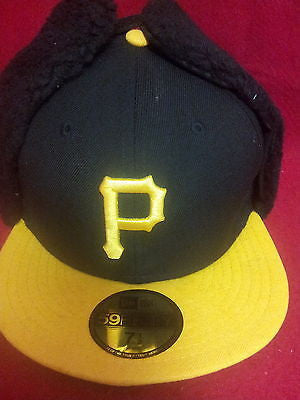 MLB Pittsburgh Pirates MLB 59FIFTY Fauxe Suede Fitted Cap Black /Yellow J8203D