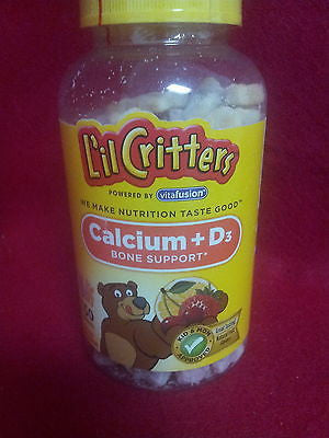 L'il Critters Calcium Gummy Bears with Vitamin D3 Fun Swirled Flavor 150 J82114A