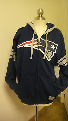 NFL Men's Intimidating V Fleece Jacket, Navy - Large (J5144N)